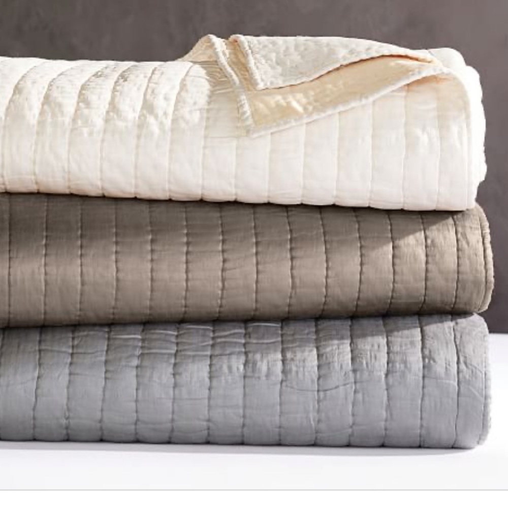 Pottery Barn Silk Channel Quilt